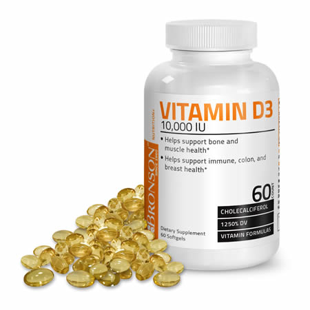 Vitamina D3 250mcg (10000UI) 60 cps