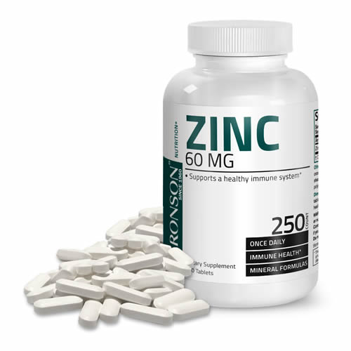Zinc 60 mg 250 tbl, Bronson