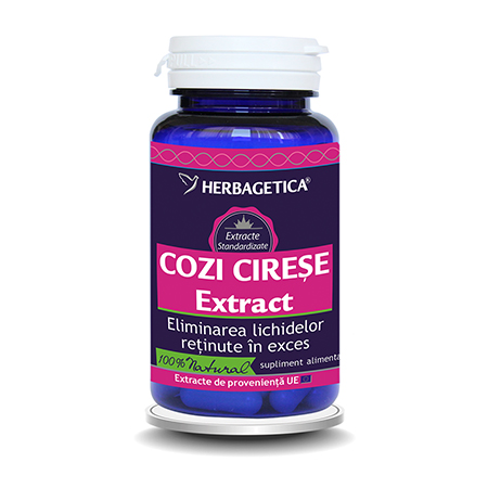 Cozi de Cirese Extract 30 cps, Herbagetica