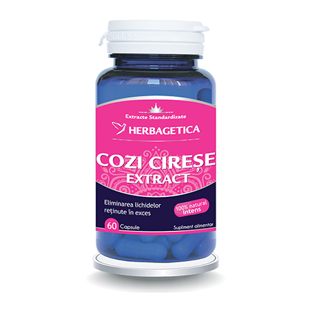Cozi de Cirese Extract 60 cps, Herbagetica