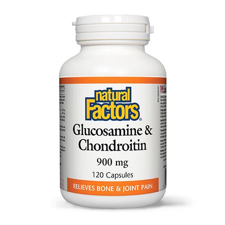 Glucosamine & Chondroitin Sulfate (Sulfat de Glucozamina si Condroitina) 900mg 120 cps, Natural Factors