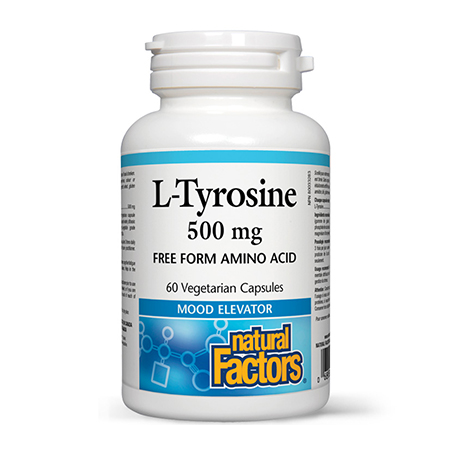 L-Tirozina (L-Tyrosine) 500mg 60 cps, Natural Factors