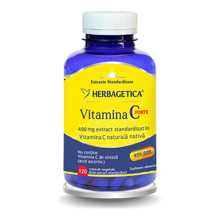 Vitamina C Forte 120 cps, Herbagetica 