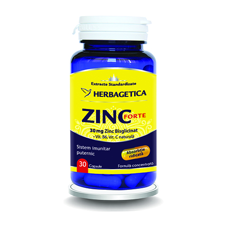 Zinc Forte 30 cps, Herbagetica  
