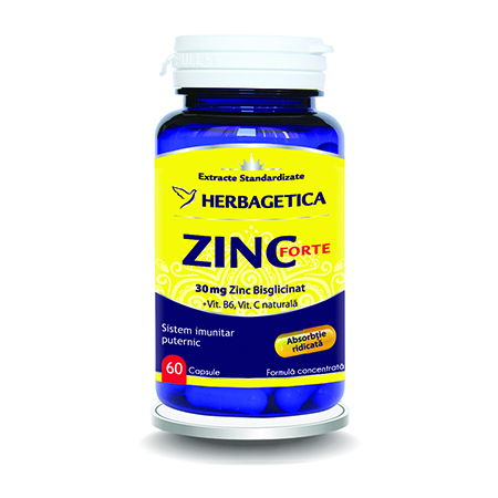 Zinc Forte 60 cps, Herbagetica 