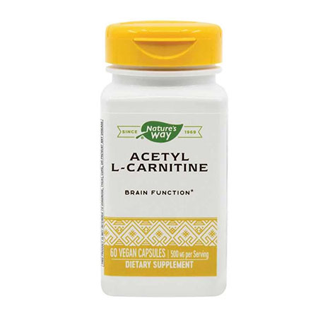 Acetyl L-Carnitine 500mg 60 cps, Nature's Way