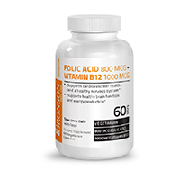 Acid Folic + B12 60 cps, Bronson