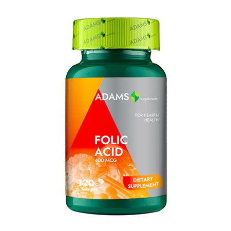 Acid Folic 400mcg 120 tbl, Adams Vision 