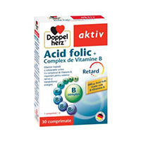 Aktiv Acid folic + Complex de Vitamine B 30 cpr, Doppelherz