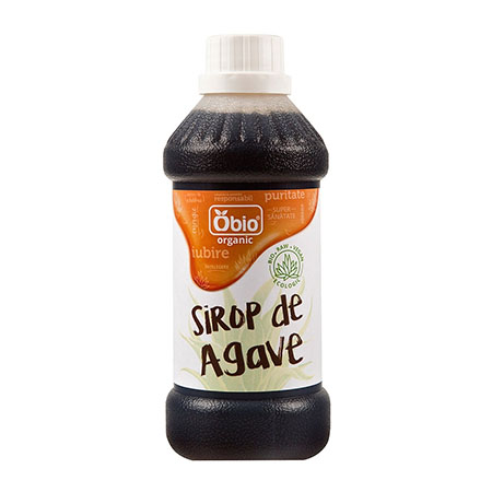 Sirop de agave dark raw bio 500ml, Obio 