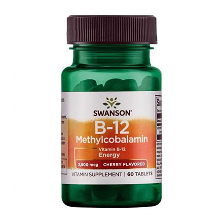 Vitamina B12 Methylcobalamin 2500mcg, 60 tbl, Swanson