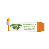 Balsam de buze cu ulei de catina, ulei din samburi de struguri si ulei de portocale 4.8g, Manicos