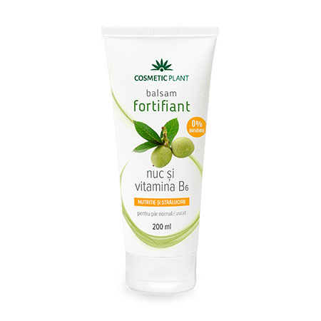 Balsam fortifiant cu nuc si vitamina B6  200 ml, Cosmetic Plant