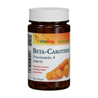 Betacaroten natural 25000 UI 100 cps, Vitaking 