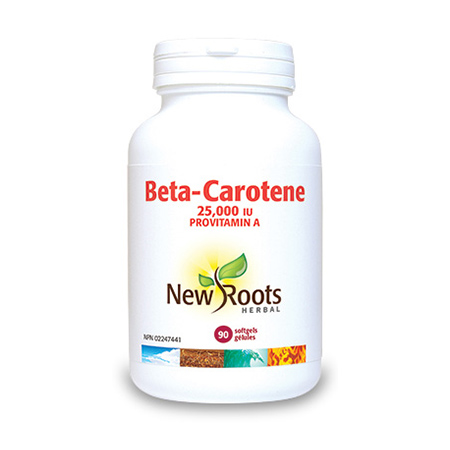 Beta Caroten Forte 25.000 UI 90 cps, New Roots