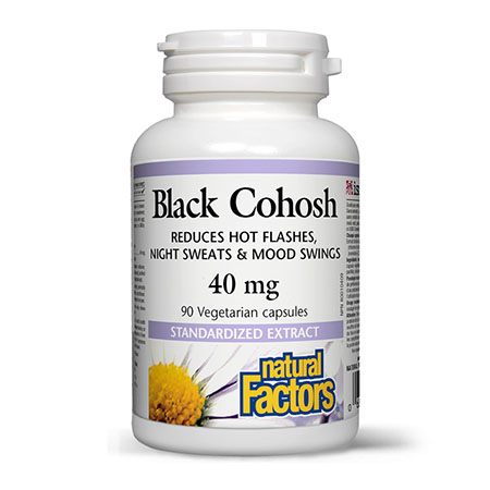 Black Cohosh (Cimicifuga racemosa) 40mg 90 cps, Natural Factors