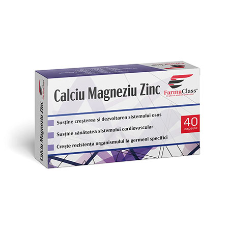 Calciu Magneziu Zinc 40cps, Farmaclass