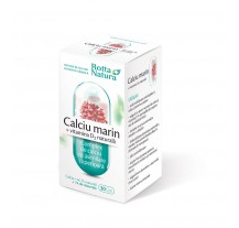 Calciu Marin + Vitamina D2 Naturala 30 cps, Rotta Natura