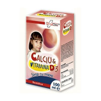 Sirop Calciu & Vitamina D3 100ml, Farmaclass