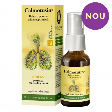 Calmotusin cu propolis si menta spray fara alcool 20ml, Dacia Plant