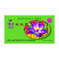 Ceai antiadipos cu ginseng 30 doze, Naturalia Diet