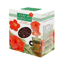 Ceai de hibiscus flori 75g, Parapharm