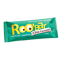 Baton raw bio cu seminte de chia si cocos 30 g, Roobar