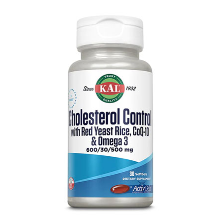 Cholesterol Control with Red Yeast Rice CoQ-10 Omega-3 30 cps, KAL