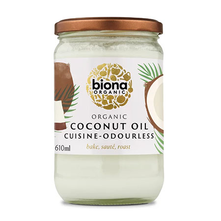 Ulei de cocos dezodorizat pentru gatit bio 610g, Biona