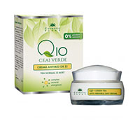 Crema antirid de zi Q10 + ceai verde si complex mineral energizant 50ml, Cosmetic Plant