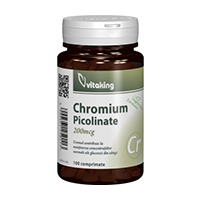 Picolinat de crom 200mcg 100 cpr, Vitaking