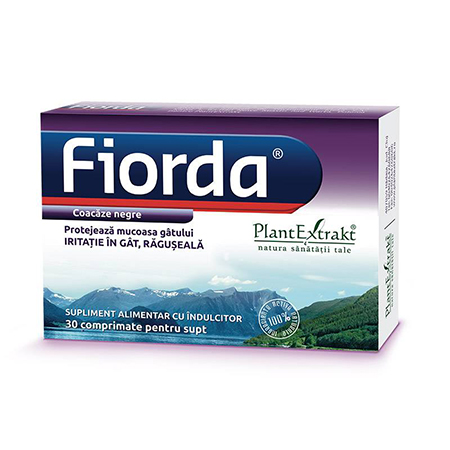 Fiorda - aroma de coacaze negre 30 cpr, Plantextrakt