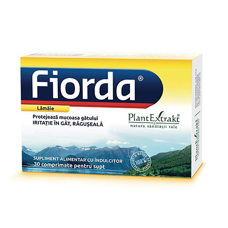 Fiorda - aroma de lamaie 30 cpr, Plantextrakt