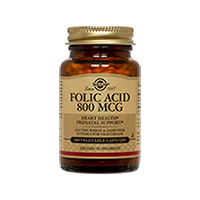 Folacin (Folic Acid) 800&#956;g 100 tbl, Solgar