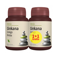 Ginkana (Ginkgo biloba) 40mg, 30 cps+30 cps gratis, Alevia