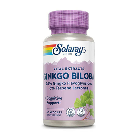 Ginkgo Biloba 60mg 60 cps, Solaray