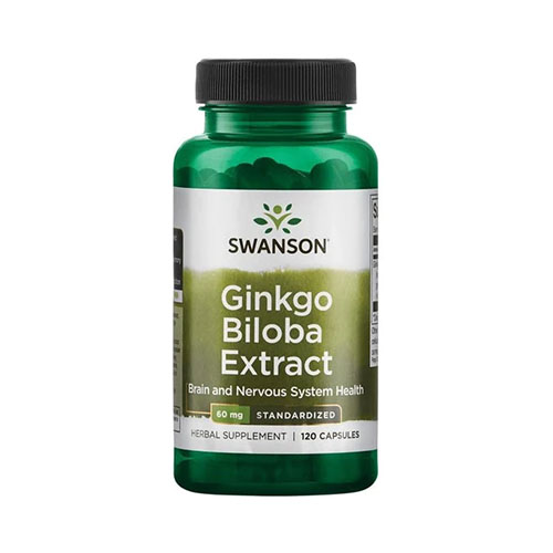 Extract de Ginkgo Biloba 60mg 120 cps, Swanson