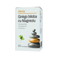 Ginkgo biloba cu Magneziu 60 cpr, Alevia