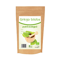 Ginkgo biloba pulbere bio 125g, Obio