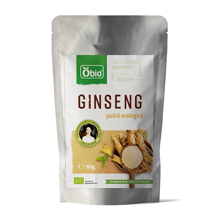 Ginseng pudra bio 60g, Obio