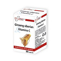 Ginseng Siberian & Vitamina C 30 cps, Farmaclass