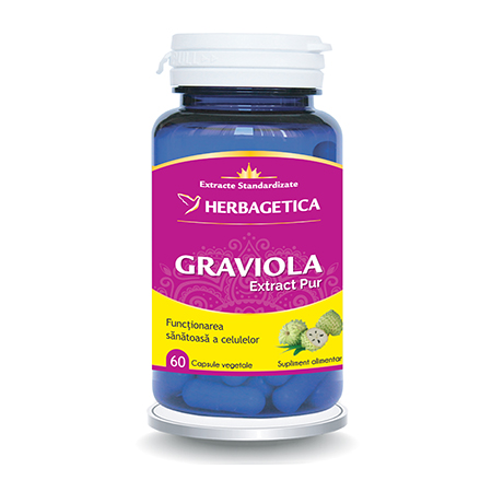 Graviola Extract Pur 60 cps, Herbagetica