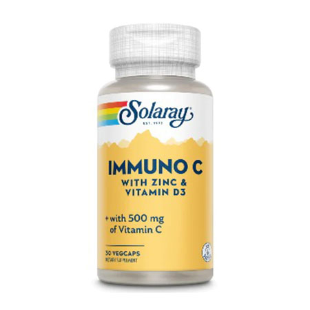 Immuno C with Zinc and Vitamin D3 30 cps, Solaray