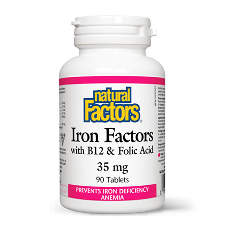 Iron Factors - Fier Fortificat 90 tbl, Natural Factors
