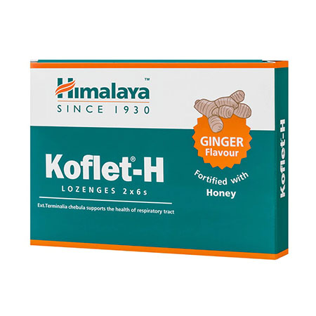 Koflet H-ghimbir 12 pastile, Himalaya