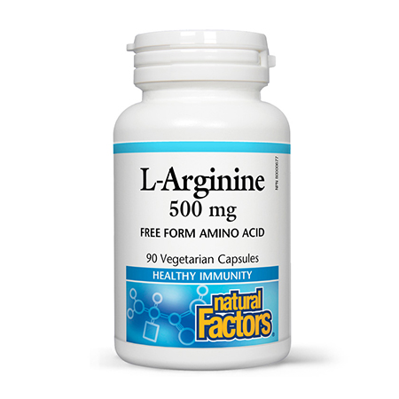 L-Arginina (L-Arginine) 500mg 90 cps, Natural Factors