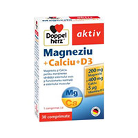 Aktiv Magneziu + Calciu + D3 30 cpr, Doppelherz