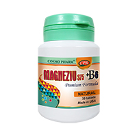 Magneziu 375 + B6 Premium Formula 30 tbl, Cosmo Pharm