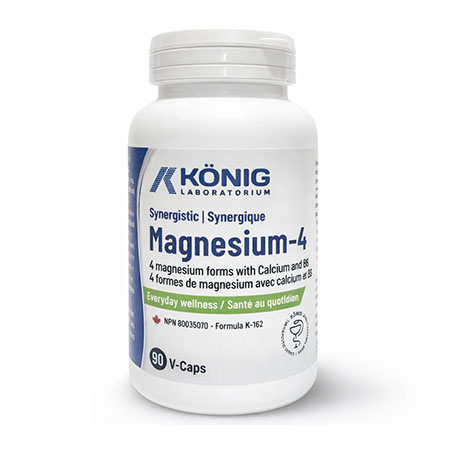 Magnesium-4 cu coral calciu si vitamina B 90 tbl, Konig