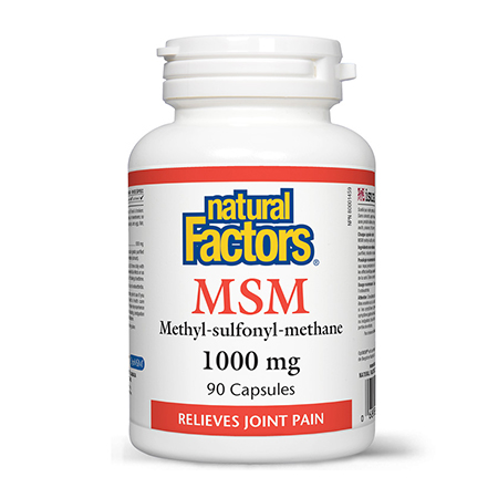 MSM 1000 mg 90 cps, Natural Factors